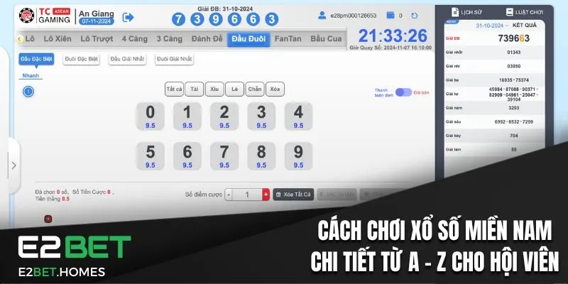 Cách chơi xổ số miền Nam chi tiết từ A - Z cho hội viên